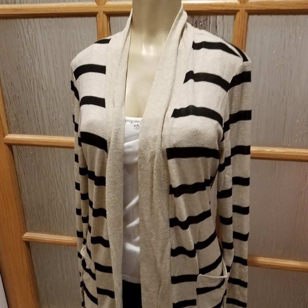 MOD Striped Open Cardigan